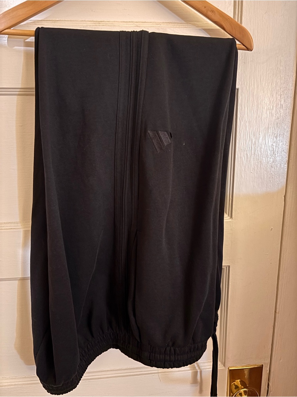 adidas Black Track Joggers with Drawstring